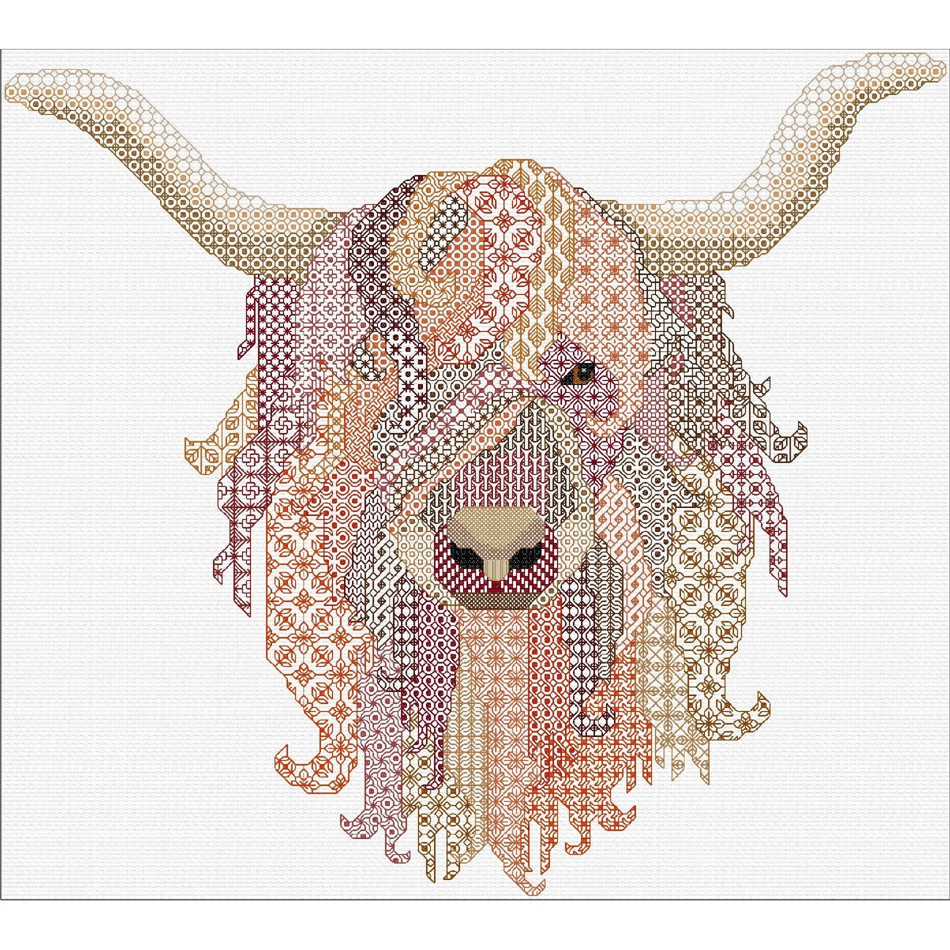 Cow Thread Threads used for Highland Cow | DoodleCraft Design | DoodleCraft Design