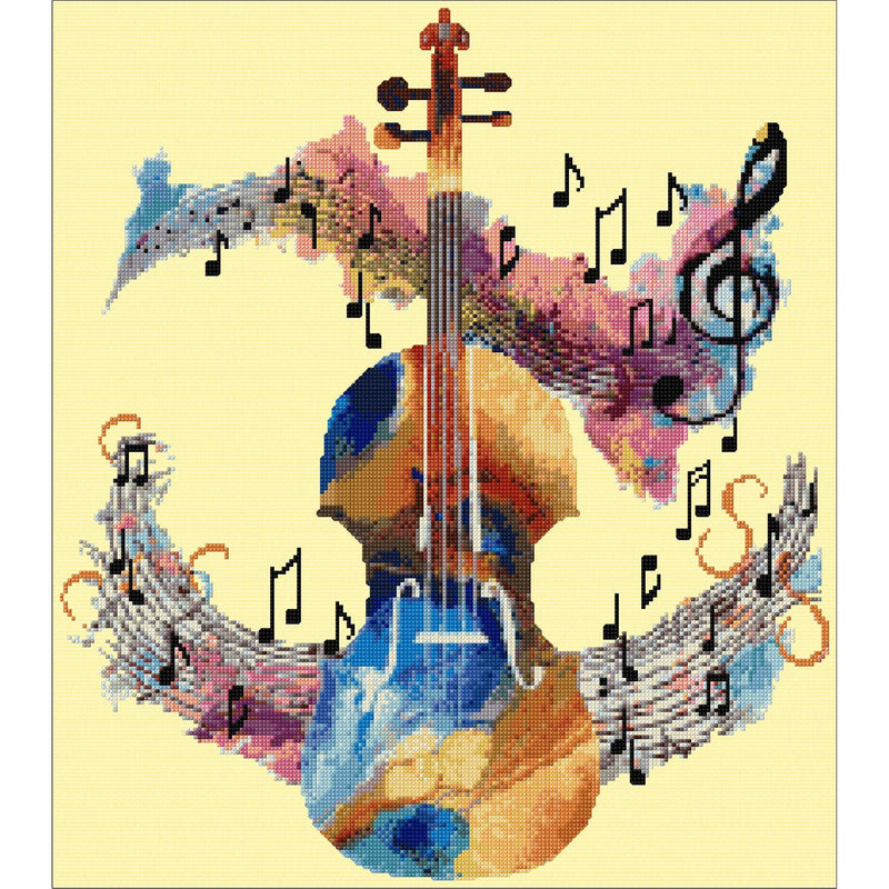Cross stitch - Violin & Music