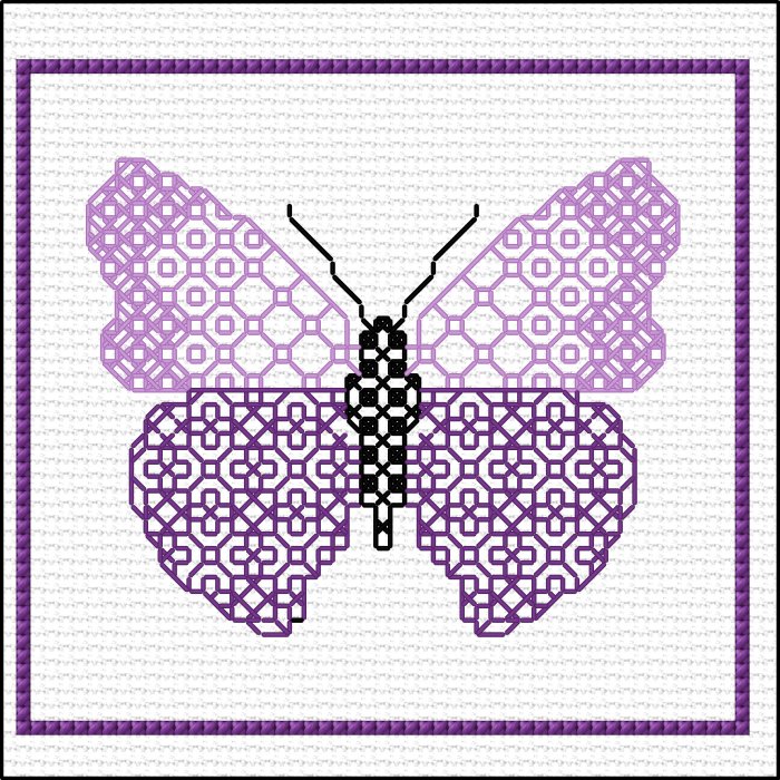 Blackwork Butterfly Coaster Kits from DoodleCraft Design