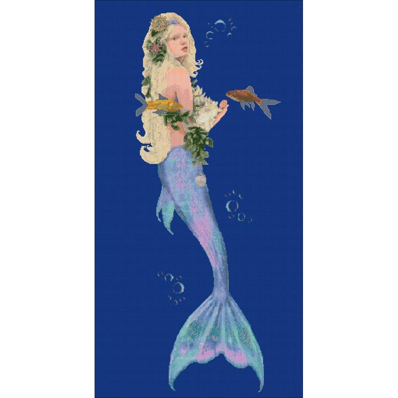 Counted Cross stitch Mermaid kit from DoodleCraft Design - Chart Only
