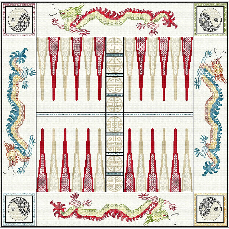Threads used for Dragon Backgammon