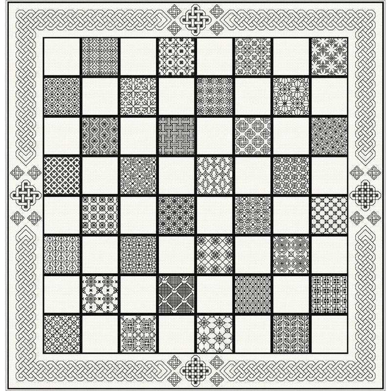 Threads used for Celtic Chessboard