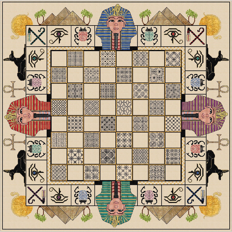 Egyptian themed Chess board from DoodleCraft Gifts