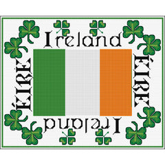 Cross stitch kit design with ROI flag from DoodleCraft Design