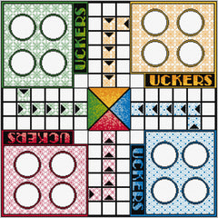 A version of an Uckers Board from DoodleCraft Gifts
