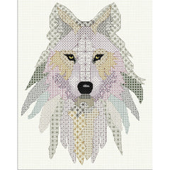 Threads used for Blackwork Wolf
