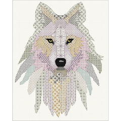 Blackwork Embroidery - Wolf
