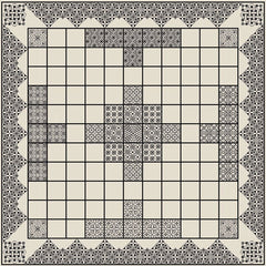 Stitched Small Chessboard or sampler from DoodleCraft Design 