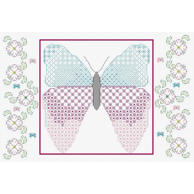Blackwork butterfly kit from DoodleCraft Design
