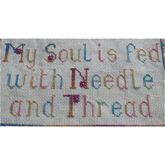 Sampler stitched in Variegated Threads