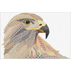 Blackwork Embroidery - Golden Eagle